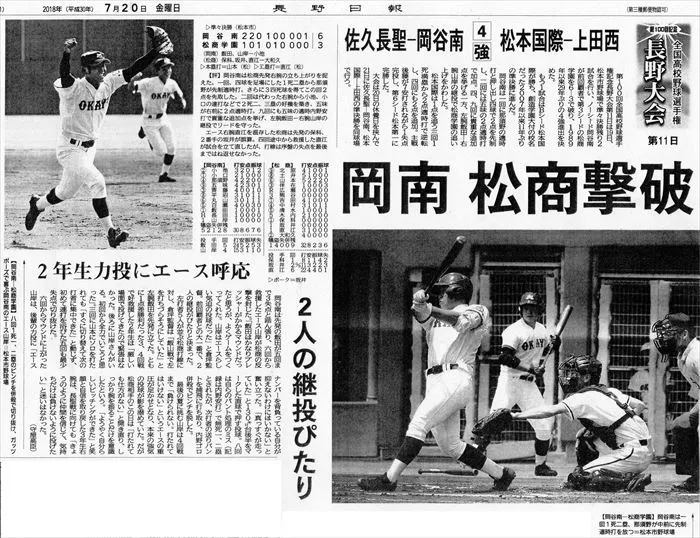 岡谷南高校 2018-野球部