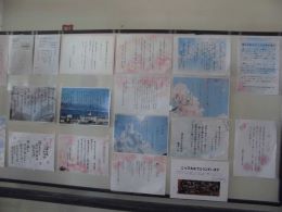 岡谷南高校 入学式を祝うメッセージや掲示物