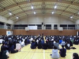 岡谷南高校 第44回諏訪縦断強歩大会 開会式