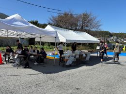 岡谷南高校 第44回諏訪縦断強歩大会 PTA、同窓会テント