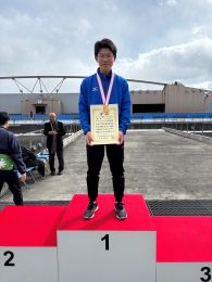 岡谷南高校 スケート部太田正清さんインターハイ優勝 表彰台